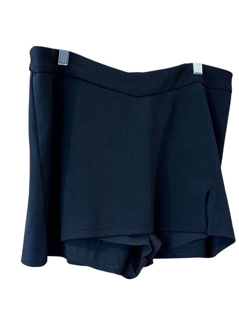 Black Cider Womens Skort With Flat Front & Side Zipper Size XL Lightweight